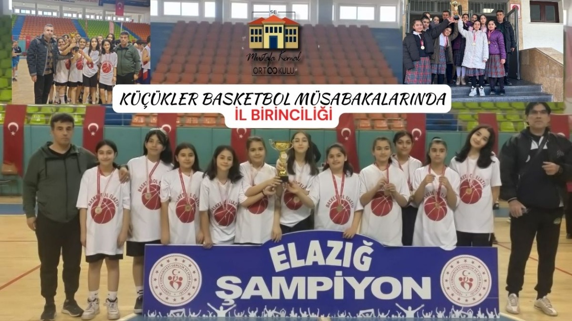 Okul Sporları Basketbol Müsabakalarında Küçük Kız Takımımız İl Birincisi